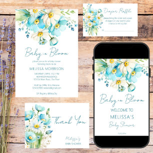 Gobelets En Papier Bébé en fleur printemps baby shower d'été vaissell