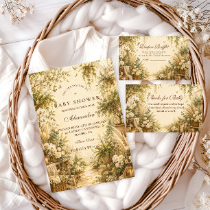Invitation Baby Shower Botanique Bohème Intemporel