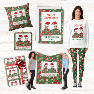 Custom Foto Unser erstes Weihnachts Ugly Sweater Sweatshirt