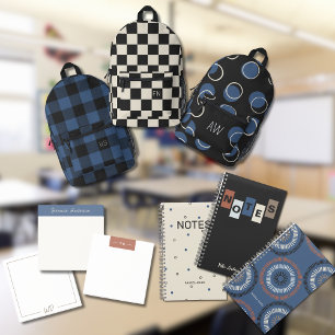 Neutrale Mit Monogramm Namensnotizen Notizbuch