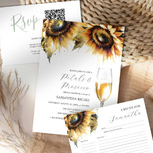 Cartes à recettes imprimables Aquarelle Tournesols