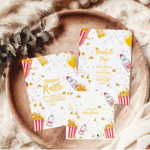 Niedliche Kinderdusche bereit für Pop Einladung