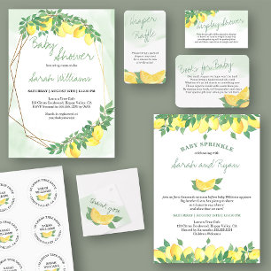 Citrus Lemons Gender Neutral Baby Sprinkle Einladung