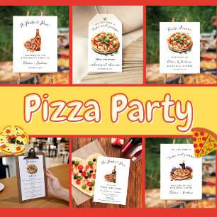 Menu de pizza minimaliste moderne