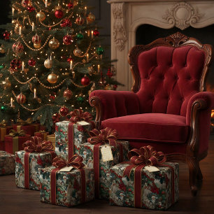 Viktorianisches Weihnachtsporträt Geschenkschachtel