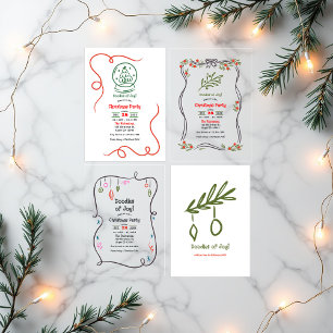 HandGezeichnet Scribble Playful Doodle Weihnachts-