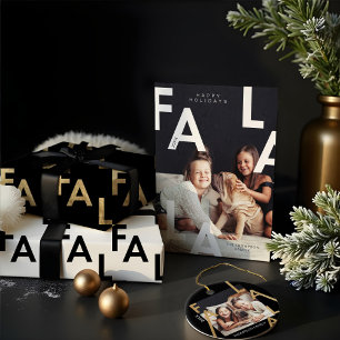 Cube Photo FA LA Modern minima Typographie Famille