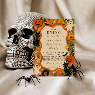 Elegante Vintage-Retro-Halloween-Party Tasche