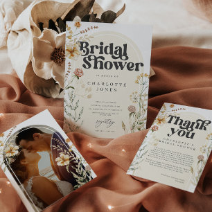 Rafraîchisseur Pour Canette Boho Fleur sauvage Photo Arch Fête des mariées Fav