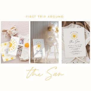 niedliches Sonnenschein 1. Geburtstag Multi Foto