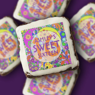 Douceur colorée 16 Invitations de fête d'anniversa