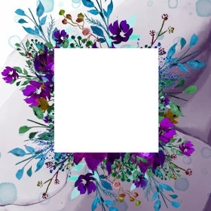 Invitation Pomme et Turquoise Botanique Floral Couples Douche