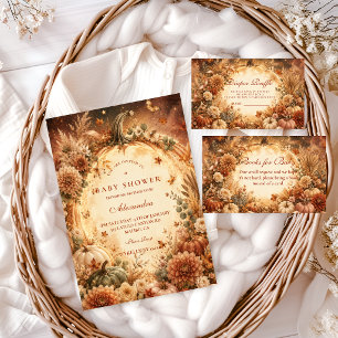Carte D'accompagnement Tirage au sort de couche élégant Boho Pumpkin