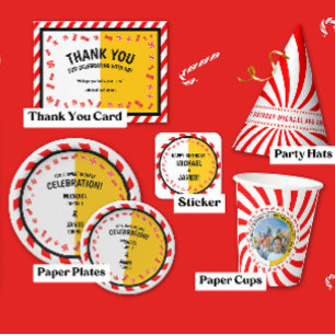 Sweet Candy Theme Kids Double Birthday Vielen Dank Postkarte