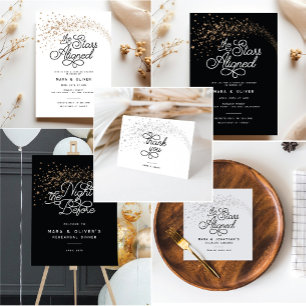 Shooting Stars Gold Brautparty Probe Dinner Pappteller