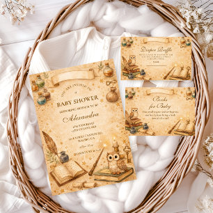 Invitation Baby Shower Vintage Magic Potion