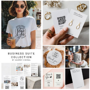 Carte De Visite Qr code noir blanc bijouterie