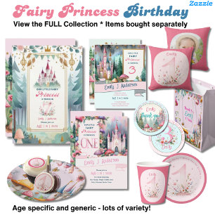 Invitation Fairy Princess 3e anniversaire Fairytale Fairycore