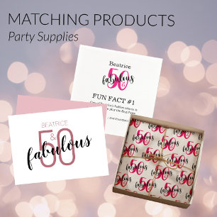 Carte 50 et fabuleux 50e anniversaire Rose Gold