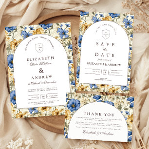 Cartons Réponse Mariage botanique automnal rustique