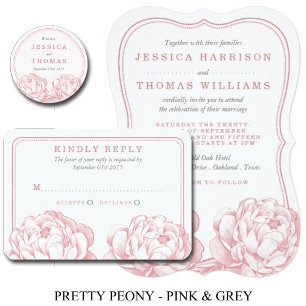 Invitation La jolie collection de Mariages floraux Peony