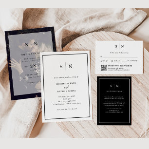 Cartons Réponse Minimal et chic   Code traditionnel et QR