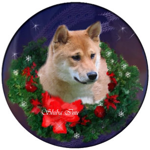 Shiba Inu Weihnachtsgeschenke Feiertagskarte