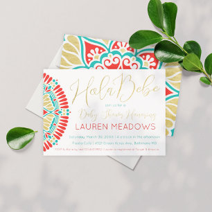 Boho Baby Fiesta Baby shower Invitation