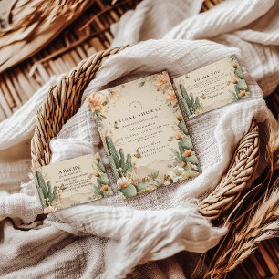Serviette En Papier Fête de mariage floral désertique d'automne