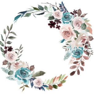 Invitation Mariage de pivoine rose botanique et Turquoise aqu