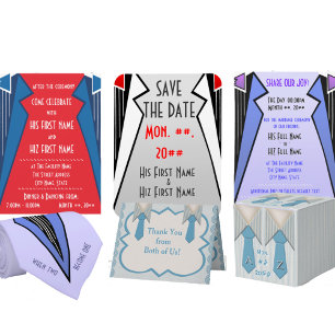 Bauhaus Tuxedo - RB (Empfang) Einladung