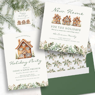 Gingerbread Holiday Party Einladung