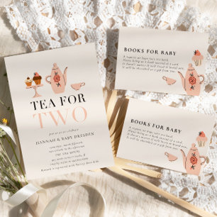 Tee für zwei   Tee-Party Kinderduschbücher für Bab Begleitkarte