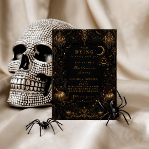 Elegante Glamour Halloween-Party Einladung