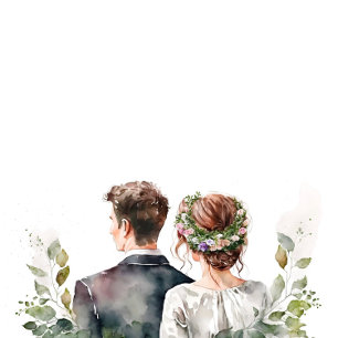 Invitation Terracotta rose Botanique Floral Mariage extérieur