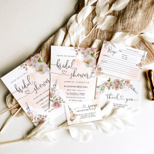 Elegante Moderne Wildblumen Brautparty Rezept