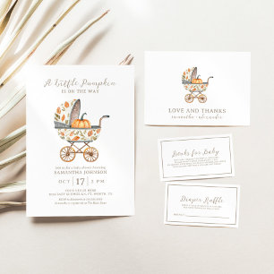 Ein kleines Pumpkin Baby Duschmittel bevorzugt Sti Runder Aufkleber