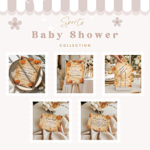 Invitation Baby-Shower Rétro sur le Basket-Ball