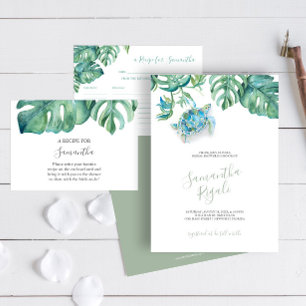 Tropische Vegetation Einladung