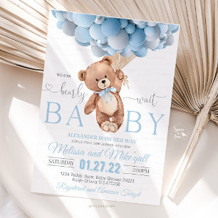 Teddy Bear Baby Showmarke Geschenkanhänger