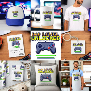 Vater-Ebene entriegelt   Gamer Vater Erster Vatert Schlüsselanhänger