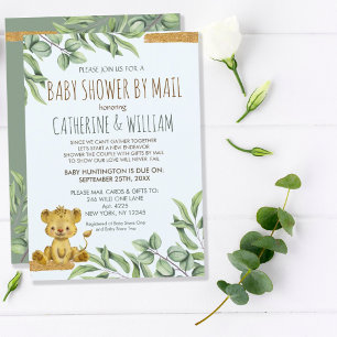 Safari Jungle Lion Baby shower moderne Invitation