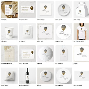 Invitation Anniversaire Glitz Glam Balloon Déchets