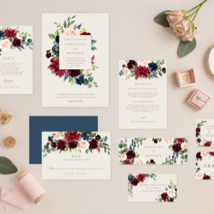 Fall Elegance Wedding Einladung