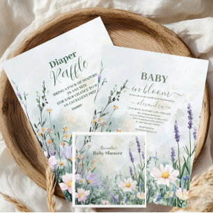 Elegantes Blush Floral Baby in Bloom Serviette