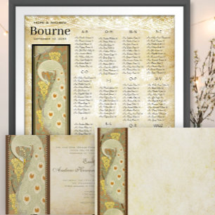 Art Nouveau Dragonfly Lily Pad Einladung Hochzeit