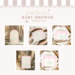 Invitation Pink Tini Un Est Sur Le Chemin Baby shower