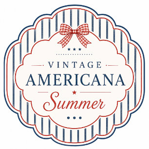 Invitation de fête estivale vintage Americana