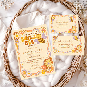 Retro Hummel Baby Shower Einladung