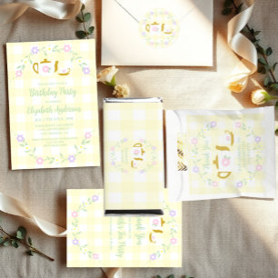 Tee für zwei Mädchen 2. Geburtstag Serviette